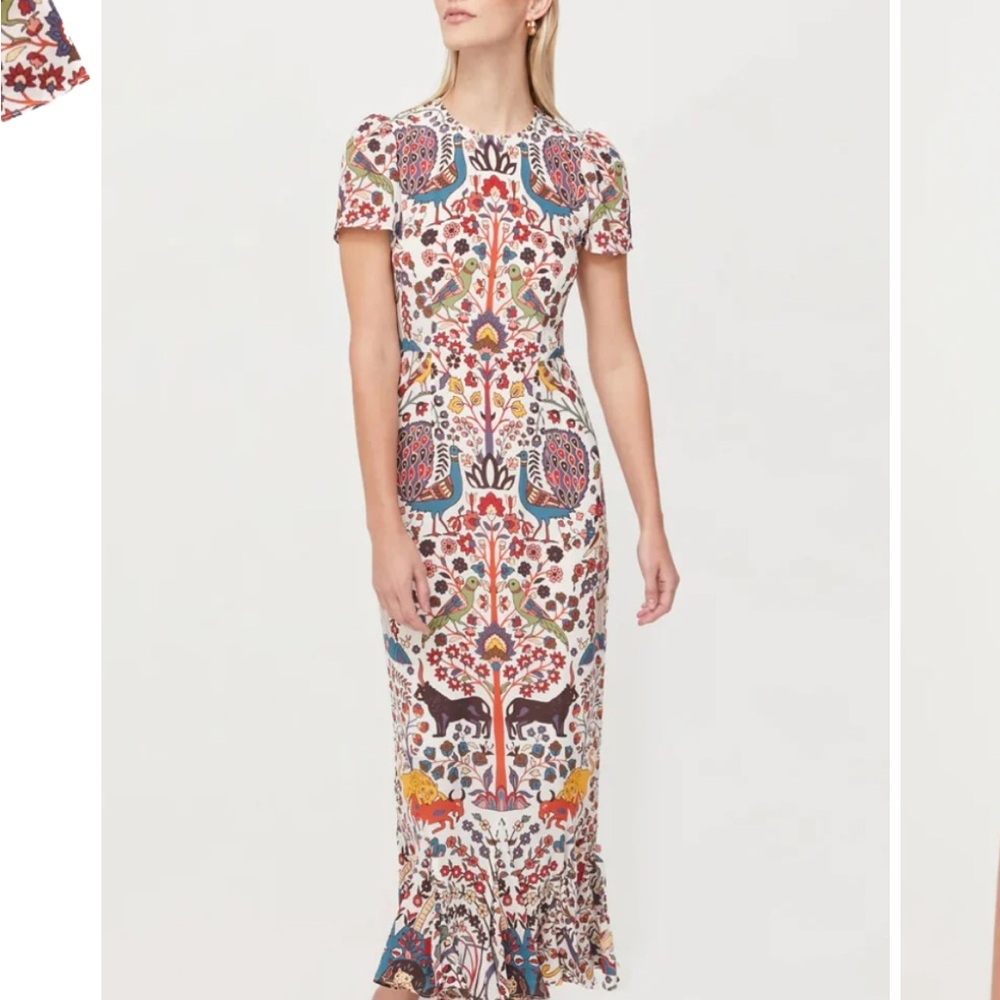 RHODE Colorful Patterned Midi Dress - Picture 5 of 6